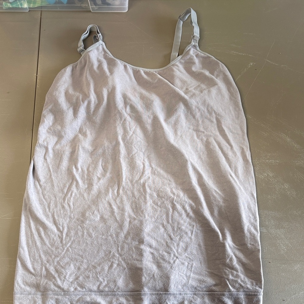 Grey nursing tank top